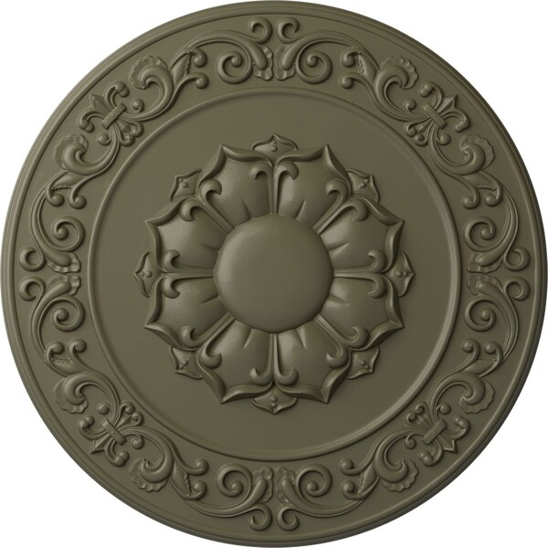Ekena Millwork Sydney Ceiling Medallion (Fits Canopies up to 5 3/4"), Hand-Painted Spartan Stone, 27 3/4"OD x 2"P CM27SYSSF - main